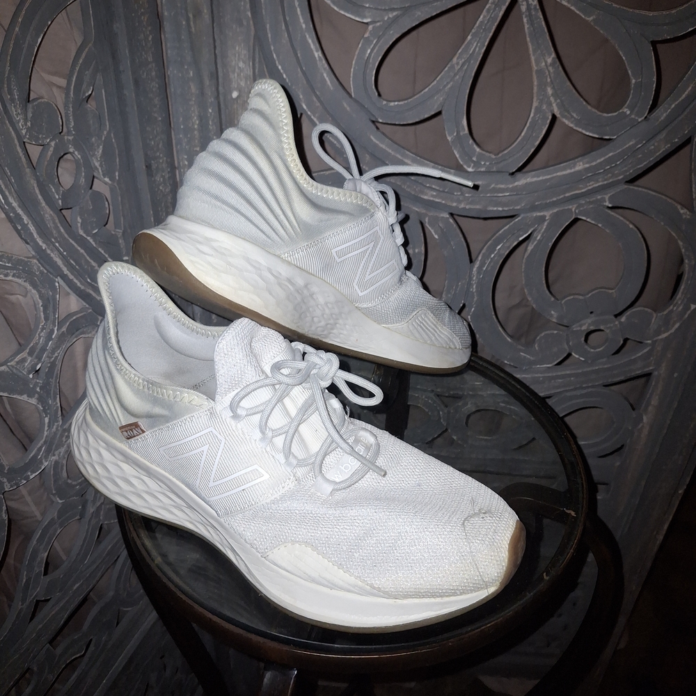 New Balance White Athletic Sneakers